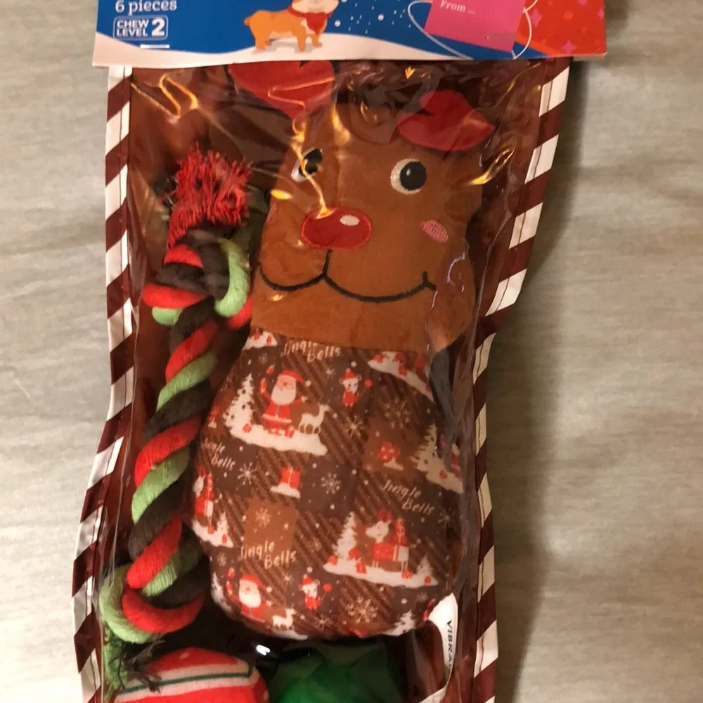 Reindeer Dog Toy 6pc bundle